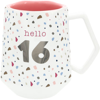 Hello 16 17 oz Geometric Cup