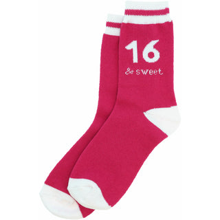 16 & Sweet Ladies Crew Sock