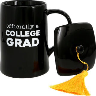 College Grad 17 oz Mug with Lid