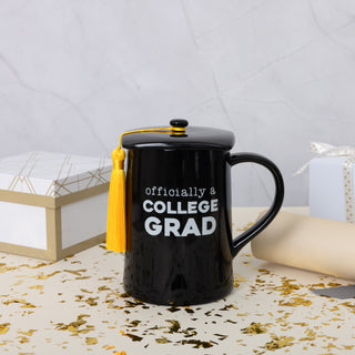 College Grad 17 oz Mug with Lid