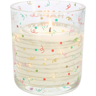 Happy Birthday 3.5 oz Candle with LED Accents