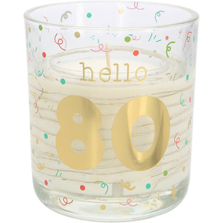 Hello 80 3.5 oz Candle with LED Accents