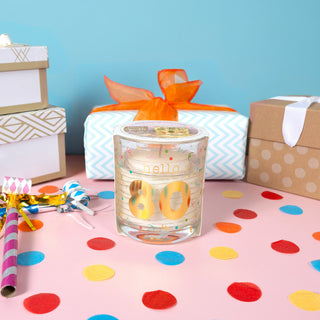 Hello 80 3.5 oz Candle with LED Accents