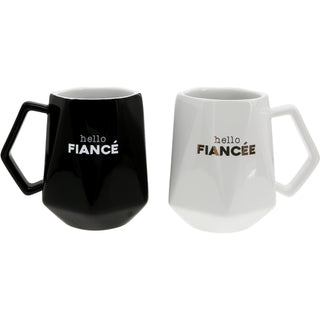 Hello Fiancé 17 oz Geometric Cup (Set of 2)