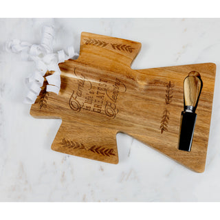 Family 12" Acacia Cheese/Bread Board Set