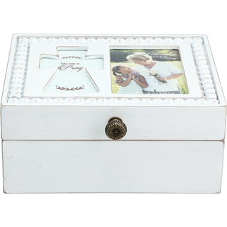 Pray 6.5" x 5" Prayer Box with Photo Frame
(Holds 2.25" x 3.25" Photo)