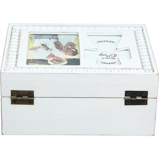 Pray 6.5" x 5" Prayer Box with Photo Frame
(Holds 2.25" x 3.25" Photo)