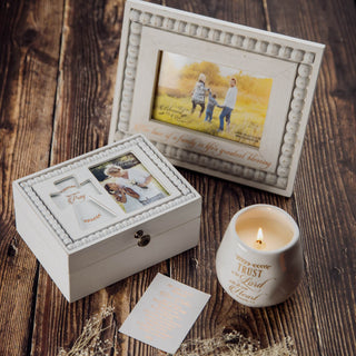 Pray 6.5" x 5" Prayer Box with Photo Frame
(Holds 2.25" x 3.25" Photo)