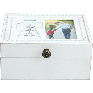 The Lord 6.5" x 5" Prayer Box with Photo Frame
(Holds 2.25" x 3.25" Photo)