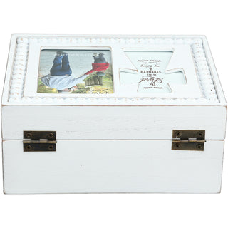 The Lord 6.5" x 5" Prayer Box with Photo Frame
(Holds 2.25" x 3.25" Photo)