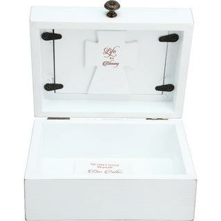 The Lord 6.5" x 5" Prayer Box with Photo Frame (Holds 2.25" x 3.25" Photo)
