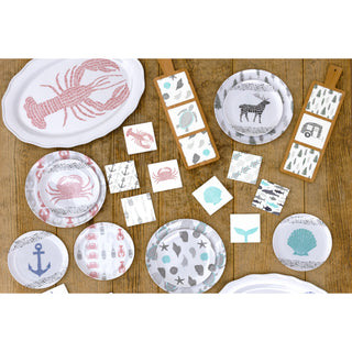 Coastal 20" Melamine Serving Tray