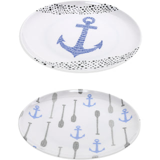 Lake 8" Melamine Appetizer Plates (Set of 2)