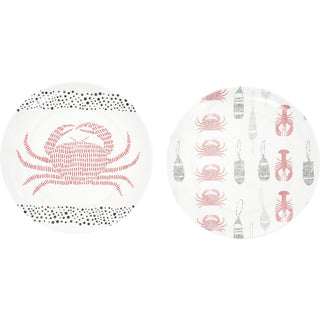 Coastal 8" Melamine Appetizer Plates (Set of 2)