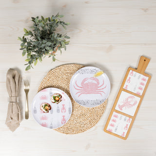 Coastal 8" Melamine Appetizer Plates (Set of 2)
