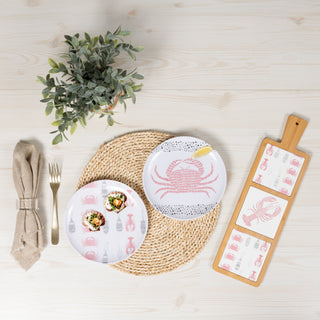 Coastal 8" Melamine Appetizer Plates (Set of 2)