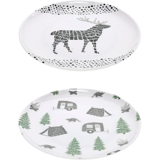 Camp 8" Melamine Appetizer Plates (Set of 2)