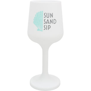 Sun Sand Sip 13 oz Silicone Stemmed Wine Glass