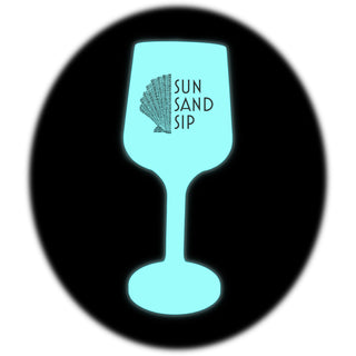 Sun Sand Sip 13 oz Silicone Stemmed Wine Glass