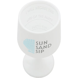 Sun Sand Sip 13 oz Silicone Stemmed Wine Glass