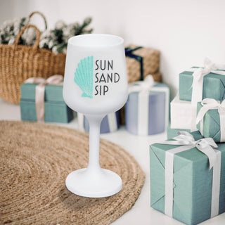 Sun Sand Sip 13 oz Silicone Stemmed Wine Glass