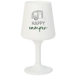 Happy Camper 13 oz Silicone Stemmed Wine Glass