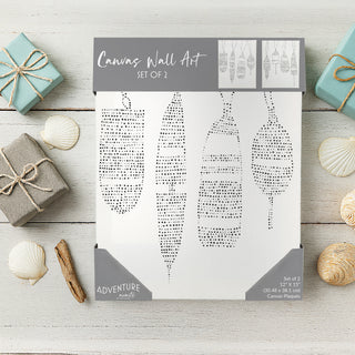 Lake 12" x 15" Embroidered Plaques (Set of 2)