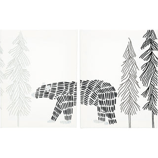 Camp 12" x 15" Embroidered Plaques (Set of 2)