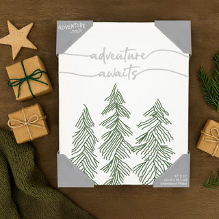 Adventure Awaits 12" x 15" Embroidered Plaque