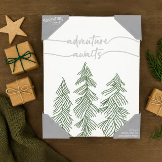 Adventure Awaits 12" x 15" Embroidered Plaque