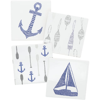 Lake 4" Ceramic Coasters (Set of 4)