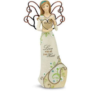 Love 6" Angel Holding Heart