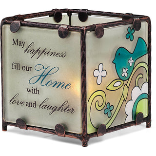 Home 3" x 3" Glass Candle Holder