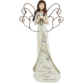 Prayer 12" Angel Holding Cross