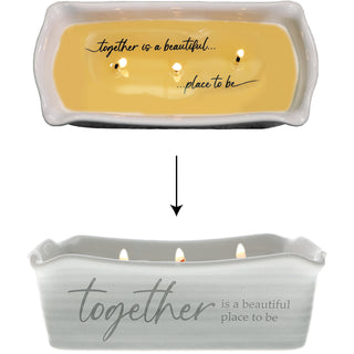 Together 12 oz - 100% Soy Wax Reveal Triple Wick Candle
Scent: Tranquility