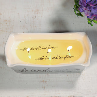 Friends 12 oz - 100% Soy Wax Reveal Triple Wick Candle
Scent: Tranquility