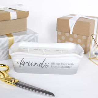 Friends 12 oz - 100% Soy Wax Reveal Triple Wick Candle
Scent: Tranquility