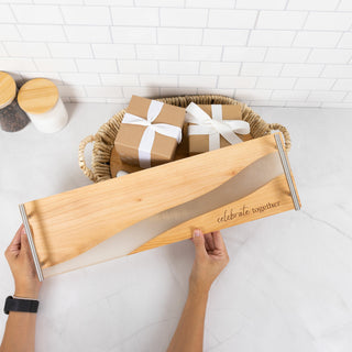 Celebrate Together 21" Wood & Resin Cheese/Bread Board Set