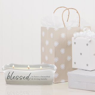 Blessed 12 oz - 100% Soy Wax Reveal Triple Wick Candle
Scent: Tranquility