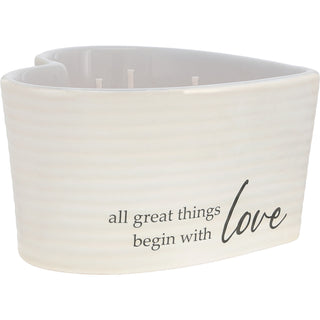 Love 8 oz - 100% Soy Wax Reveal Triple Wick Candle with Matches Scent: Vanilla