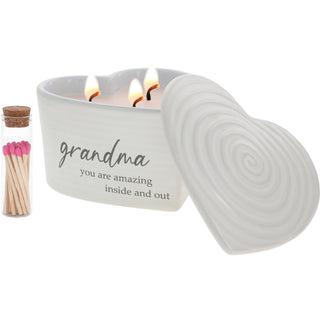 Grandma 8 oz - 100% Soy Wax Reveal Triple Wick Candle with Matches
Scent: Vanilla