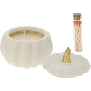 Grateful Hearts 11 oz - 100% Soy Wax Reveal Triple Wick Candle with Matches Scent: Cinnamon Spice