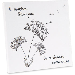 Mother 5" x 5" Canvas Plaque