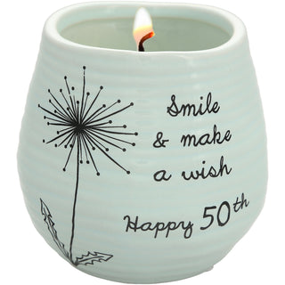 Happy 50th 8 oz - 100% Soy Wax Candle
Scent: Serenity