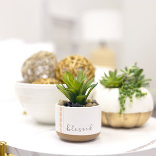 Blessed 5" Artificial Potted Plant