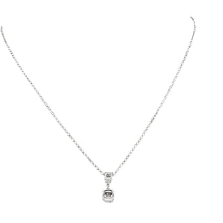 Amazing
White Crystal 16.5"-18.5" White Gold Plated Necklace with Cubic Zirconia Stones