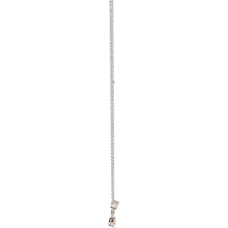 Friend
Light Champagne 16.5"-18.5" White Gold Plated Necklace with Cubic Zirconia Stones