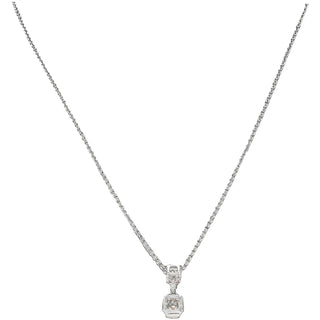 Friend
Light Champagne 16.5"-18.5" White Gold Plated Necklace with Cubic Zirconia Stones