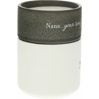 Nana Stacking Mug and Candle Set
100% Soy Wax Scent: Tranquility