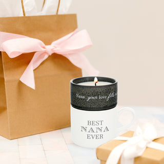 Nana Stacking Mug and Candle Set
100% Soy Wax Scent: Tranquility